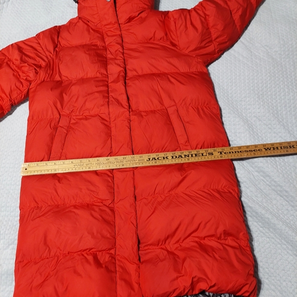 MIchael Kors Women's Red Long Puffer Coat - Picture 12 of 14